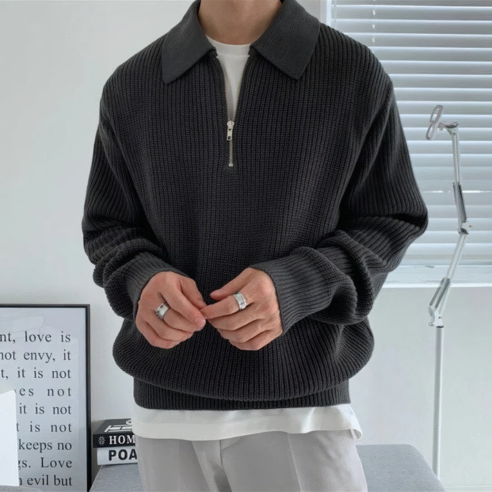 TRICOT™ - Sweatshirt med lynlås